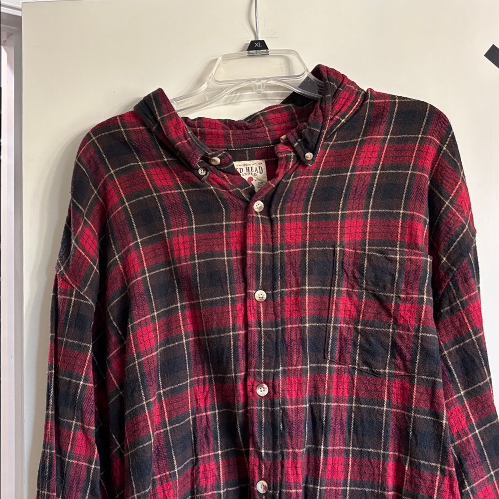 RedHead Red and Black Checkered Shirt